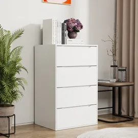 VCM Nachtschrank Malira XL 65 x 48 x 102 cm Weiß