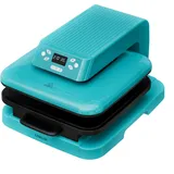 LOKLIK Auto Heat Press Kompakte Wärmepresse zum Aufbügeln von Textilien, blau, 50 x 40 x 30 cm