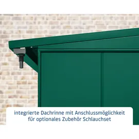 Hörmann Kaminholzregal Elegant Typ 2 Metall 181 x 103 x 198 cm moosgrün