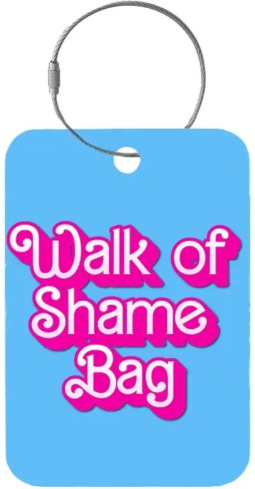 Tag-It Gepäckanhänger 9 cm - Walk Of Shame - Blau