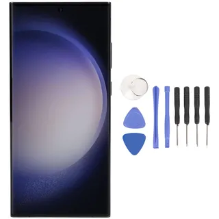 MENDUNER Bildschirmersetzung für S23 Ultra 5G SM S918B EU, Dynamic 2X Display, 6,8 Zoll, 3088x1440 Pixel, 16 Millionen Farben, 3D Touch Funktion,mit Reparaturwerkzeugen
