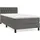 vidaXL Boxspringbett 90 x 200 cm Dunkelgrau