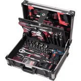 Kraftwerk 3949 AluPro Werkzeugkoffer mit Bosch Akku Schrauber 264 tlg.