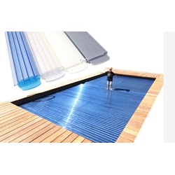 Polycarbonat Lamellen Unterflur-Abdeckung 6,50 x 4,50 Meter