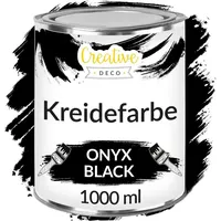 Creative Deco Kreidefarbe Schwarz 1 l