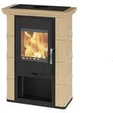 Thorma Kaminofen | BORGHOLM Exclusive | Schwarz Keramik Cappuccino 6 kW