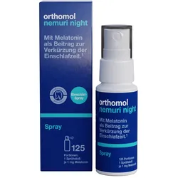 Orthomol Nemuri night Spray - Zur Verkürzung der Einschlafzeit - mit Melatonin und Hopfen-Extrakt 25 ml