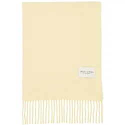 Schal MARC O'POLO "aus reiner Wolle", Damen, multi, creamy gelb, Obermaterial: 100% Wolle (Schafwolle), gestreift, casual, Modetücher