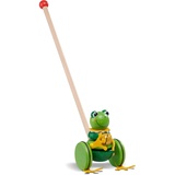 Nic Toys NIC 62313 - Frog King Schiebetier Frosch, grün
