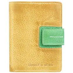 Greenburry Candy-Shop Geldbörse Leder 10 cm yellow-forest Gelb Damen 