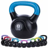 Body & Mind Body & Mind® Kettlebell Kugelhantel 2-20 kg - Workout Gewicht-Hantel für Kraft-Training - Profi Fitness Schwunghantel aus Kunststoff (d - 6 kg)