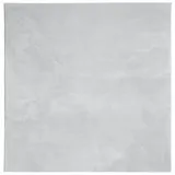 vidaXL Teppich HUARTE Kurzflor Weich und Waschbar Grau 160x160 cm