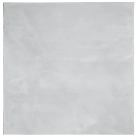 vidaXL Teppich HUARTE Kurzflor Weich und Waschbar Grau 160x160 cm
