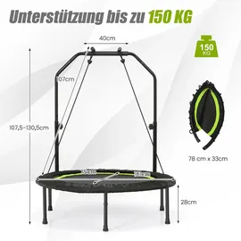 Costway Mini Trampolin 101 cm Grün