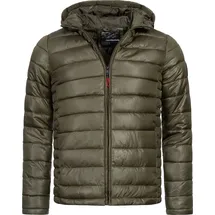 Geo Norway Geographical Norway Herren Herbst Winter Jacke Übergangsjacke Steppjacke Bomberjacke - Grün