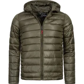 Geo Norway Geographical Norway Herren Herbst Winter Jacke Übergangsjacke Steppjacke Bomberjacke - Grün