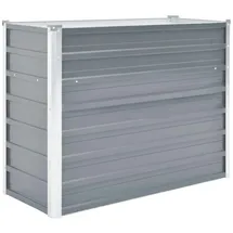 furnicato Garten-Hochbeet Verzinkter Stahl 100 x 40 x 77 cm Grau