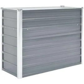 furnicato Garten-Hochbeet Verzinkter Stahl 100 x 40 x 77 cm Grau