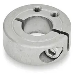 7062.1-32-B14-NI-B Geschlitzte Edelstahl-Stellringe, mit Anbau-Gewindebohrungen