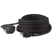 Hedi Verlängerungsleitung, 10 m H07RN-F 3G1,5, schwarz, IP 44