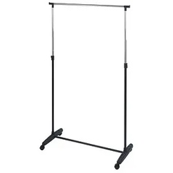 WENKO Teleskop-Garderobe Mikey schwarz Metall 90,0 x 103,0-170,0 cm