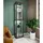 VCM Standvitrine Kavisa 50 x 38 x 227 cm Schwarz