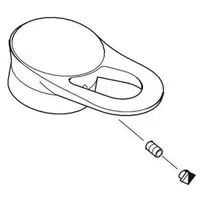 Hansgrohe Kreuzgriff Axor Carlton für Absperrventil chrom