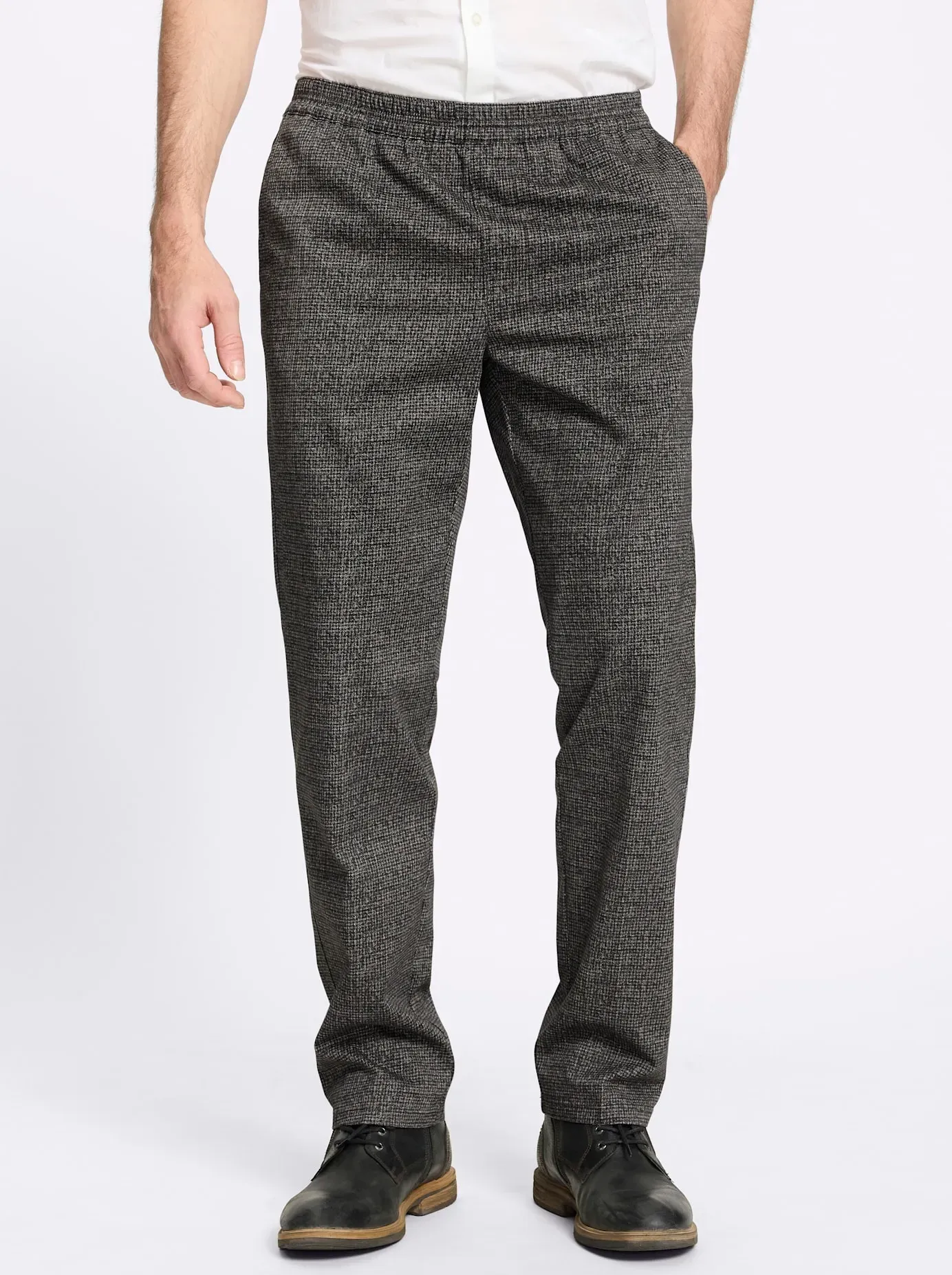 Webhose BRÜHL, Herren, Gr. 31, Unterbauchgrößen, schoko, kariert, 54% Baumwolle, 44% Polyester, 2% Elasthan, Hosen