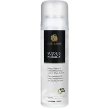 Solitaire Velours Nubukpflege Spray 200 ml Farbauffrischung und Imprägnierung für alle Rauleder (Velours-, Nubuk- und Wildleder) sowie Textilien Farbe neutral - 200 ml (1er Pack)