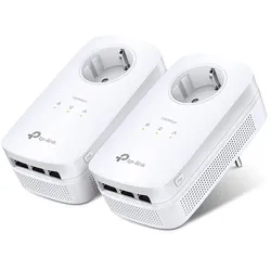 TP-Link AV1300 Gigabit Powerline Set 2 x Adapter, bis zu 1.300 Mbit/s, 300m Reichweite, 3x Gigabit LAN