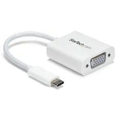 StarTech.com USB-C auf VGA Adapter - USB Typ-C zu VGA Video Konverter - Weiß - U