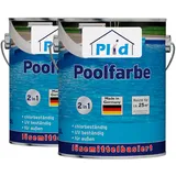 Plid Beton Poolfarbe Poolblau seidenglänzend 5 l