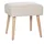 miliboo Niedriger Hocker Stoff 46 x 46 x 46 cm Beige