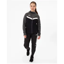 Jako Iconic Trainingsjacke mit Kapuze Damen 801 schwarz/anthrazit 34