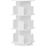 ML-Design Kinderbücherregal drehbar 40 x 94 x 40 cm Holzwerkstoff weiß