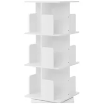 ML-Design Kinderbücherregal drehbar 40 x 94 x 40 cm Holzwerkstoff weiß