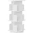 ML-Design Kinderbücherregal drehbar 40 x 94 x 40 cm Holzwerkstoff weiß