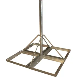 PremiumX Flachdachständer DELUXE 4x 50x50cm 1,2m Mast 60mm Balkonständer