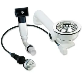 keenberk Küchenspülenablauf-Set Drehexcenter 3,5 Zoll / 114 mm Siebkorbventil