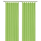 Weckbrodt Vorhang »Vito«, (1 St.), Schlaufenschal, Gardine, blickdicht, Microvelour, Unifarben, grün