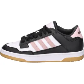 adidas Rapid Court Low Kinder Weiß/Schwarz/Pink 38