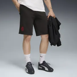 Puma Sporthose "AC Milan FtblEssentials Shorts Herren", Gr. L, Normalgrößen, schwarz for all time rot, Obermaterial: 32% Polyester, 68% Baumwolle. Tasche – Oben: 100% Baumwolle, regular fit, Hosen Sporthose