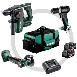 Metabo Combo Set 3.1.1 Akku Bohrschrauber Schleifer Hammer Ladegerät 685235000
