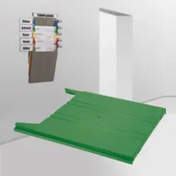 Eichner Wandsortierer "FLAT" Ablagefach, grün, für A4 hoch Belege