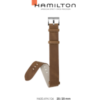 Hamilton Leder-Nato-Armband Khaki field 20mm H690.694.106 - braun