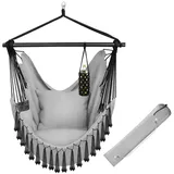 Tectake tectake® Hängesessel, Malika, Boho-Style, Belastbarkeit 150kg