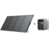 EcoFlow Offgrid Set - mit Solar Panel (400W) + tragbarer Powerstation DELTA 3 Plus (1024 W, 1800 Wh)
