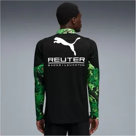 Puma Borussia Mönchengladbach Training 1/4 Zip IND Herren Longsleeve, schwarz - L