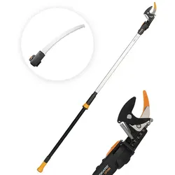 Fiskars UPX86 - Profi-Teleskop-Schneidgiraffe für den Baumschnitt - Schaft 240/400 cm + Handsäge -  Ø 32mm