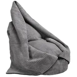 Sitzsack Capri Dunkelgrau Cord